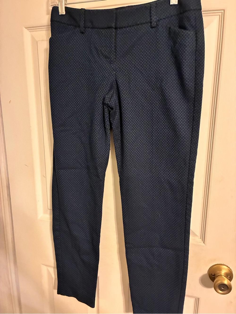 Express Women’s Navy Textured Chinos